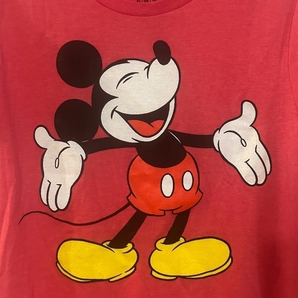 Disney Mickey Mouse Cartoon RedRed Short Sleeve T Shirt Tee - Picture 3 of 6